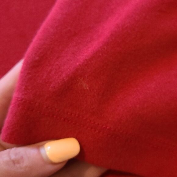 Coldwater creek womens red 3/4 sleeve shirt size medium - Picture 4 of 7
